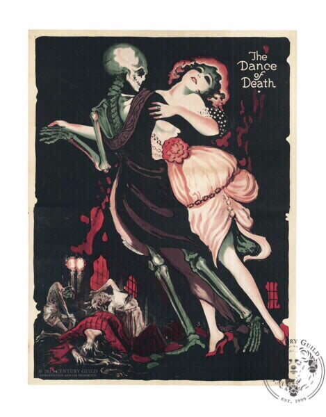 The Dance of Death Totentanz Fritz Lang Silent Film American Release Poster Century Guild Museum Archive