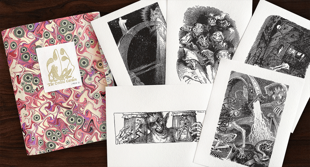 Der Orchideengarten Letterpress Prints
