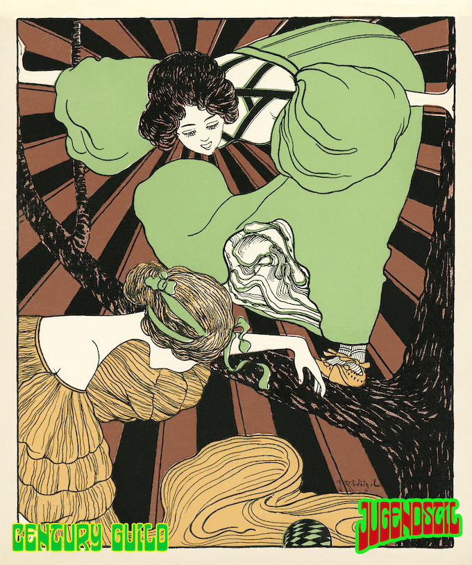 Jugendstil 1896 German Art Nouveau Illustrations Vol 1-3