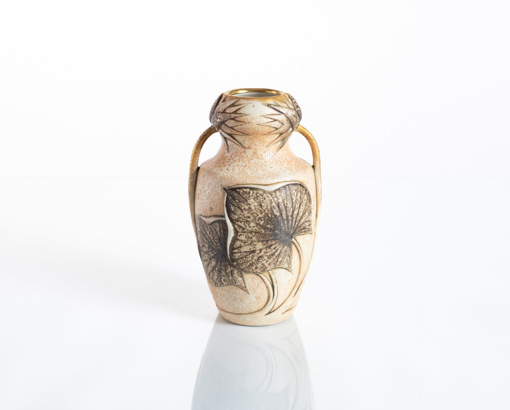 Century Guild Ernst Wahliss Art Nouveau Water Lily Vase att. Paul Dachsel c. 1900