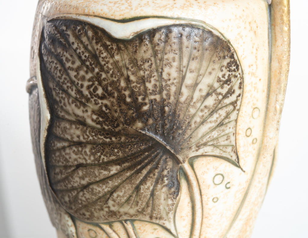 Century Guild Ernst Wahliss Art Nouveau Water Lily Vase att. Paul Dachsel c. 1900