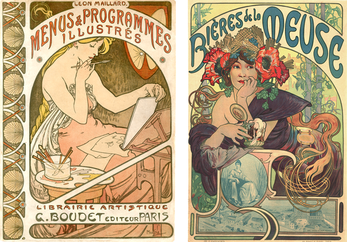 Art Nouveau Alphonse Mucha Rare Poster Art Book Century Guild Museum