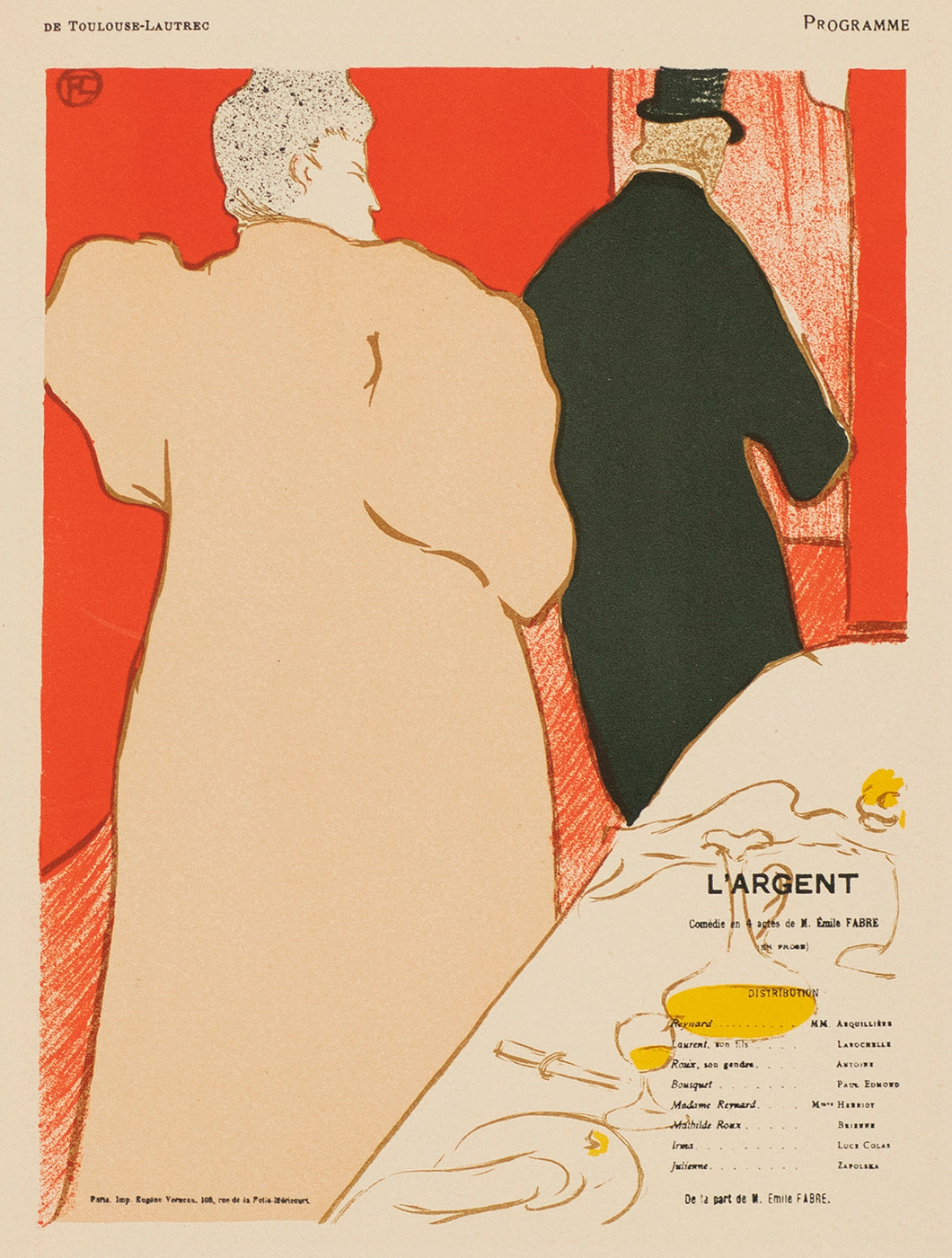 ロートレック 【AMBASSADEURS】　lithograph The posters and lithographs of Henri de Toulouse-Lautrec
