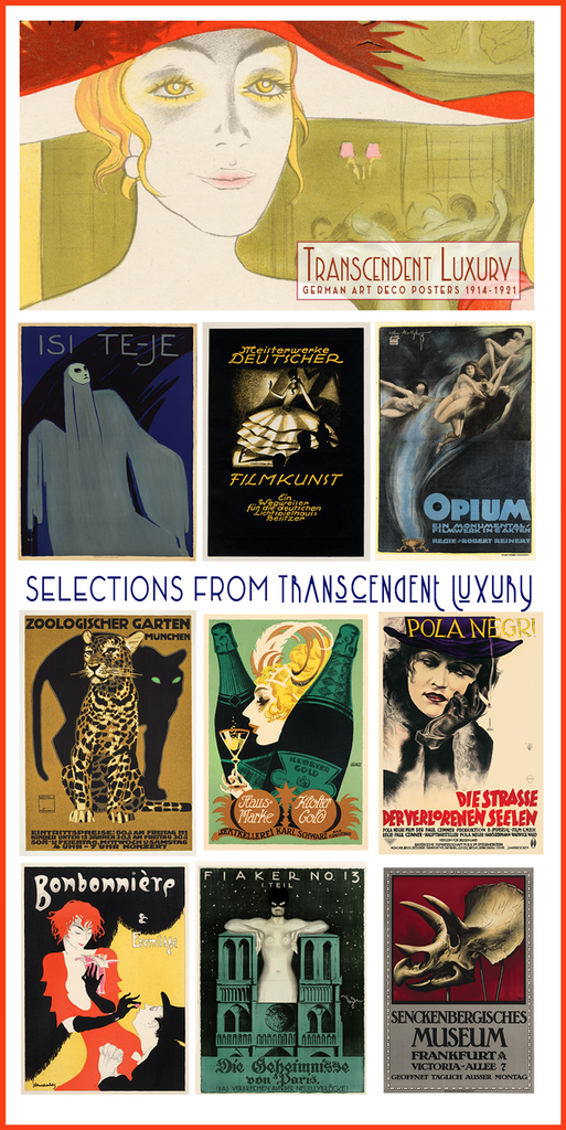 Art Deco Transcendent Luxury Rare German Art Deco Poster Art Book Century Guild Museum